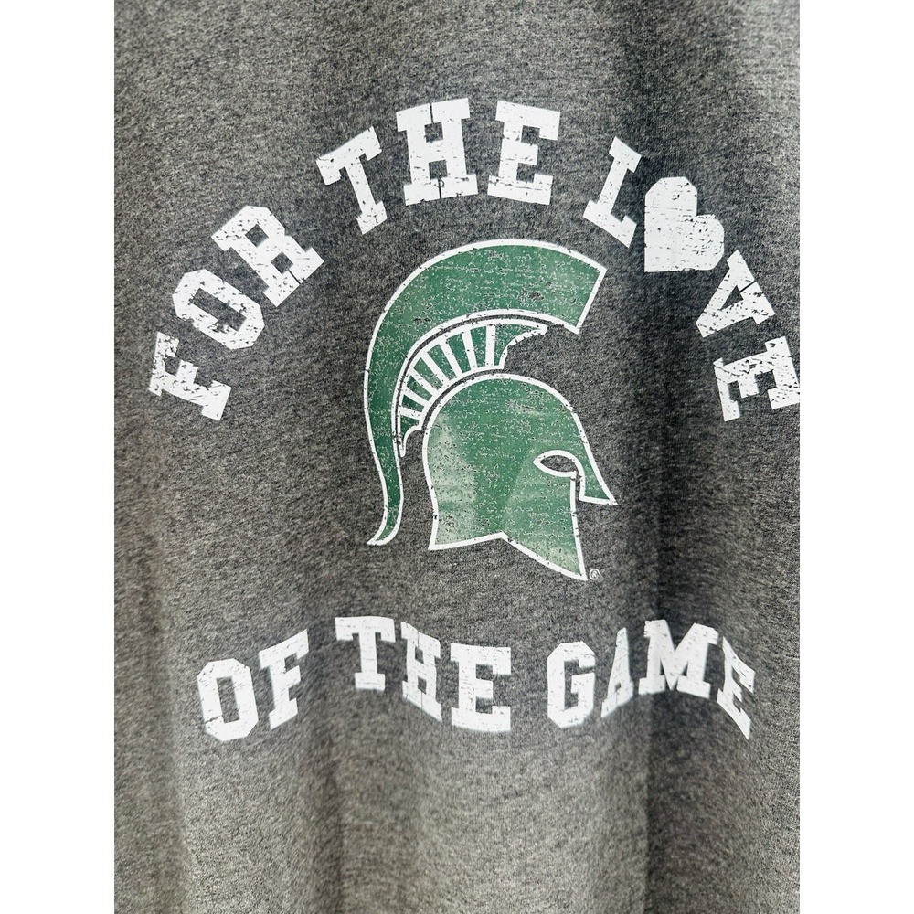 NCAA MICHIGAN STATE UNIVERSITY SPARTANS HOCKEY LONG‎ SLEEVE SHIRT GREEN 2XL